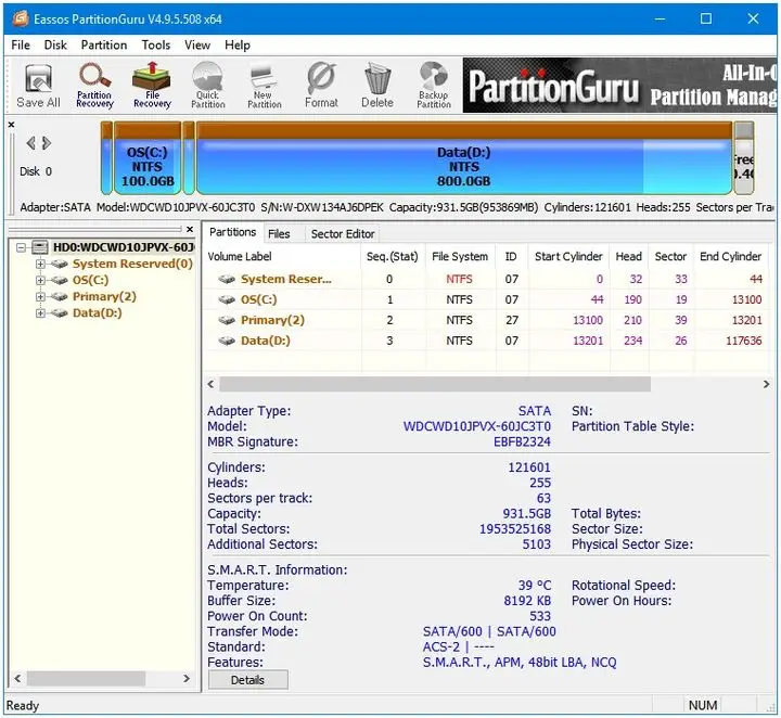 免费Windows分区管理工具_拆分盘账户管理软件_分区管理软件推荐